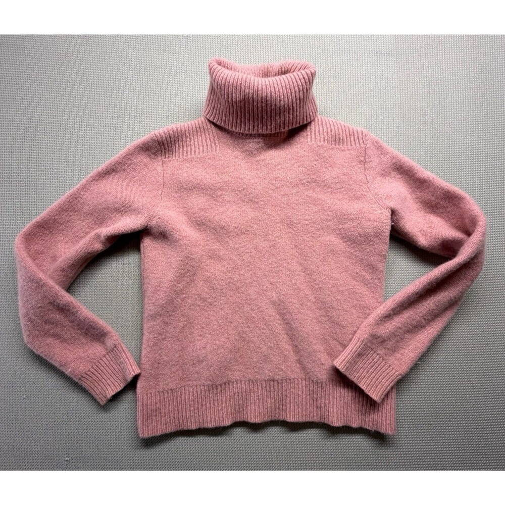 Ralph Lauren Lauren Jeans Co 100% Lambswool Pink Turtleneck Sweater M